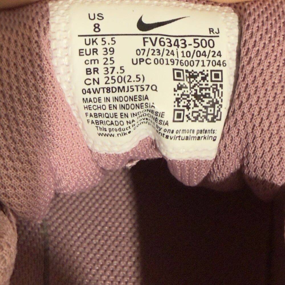 Size 8 - Nike Promina Plum Dust Women Running Work Out Shoes FV6343-500 - Picture 10 of 12